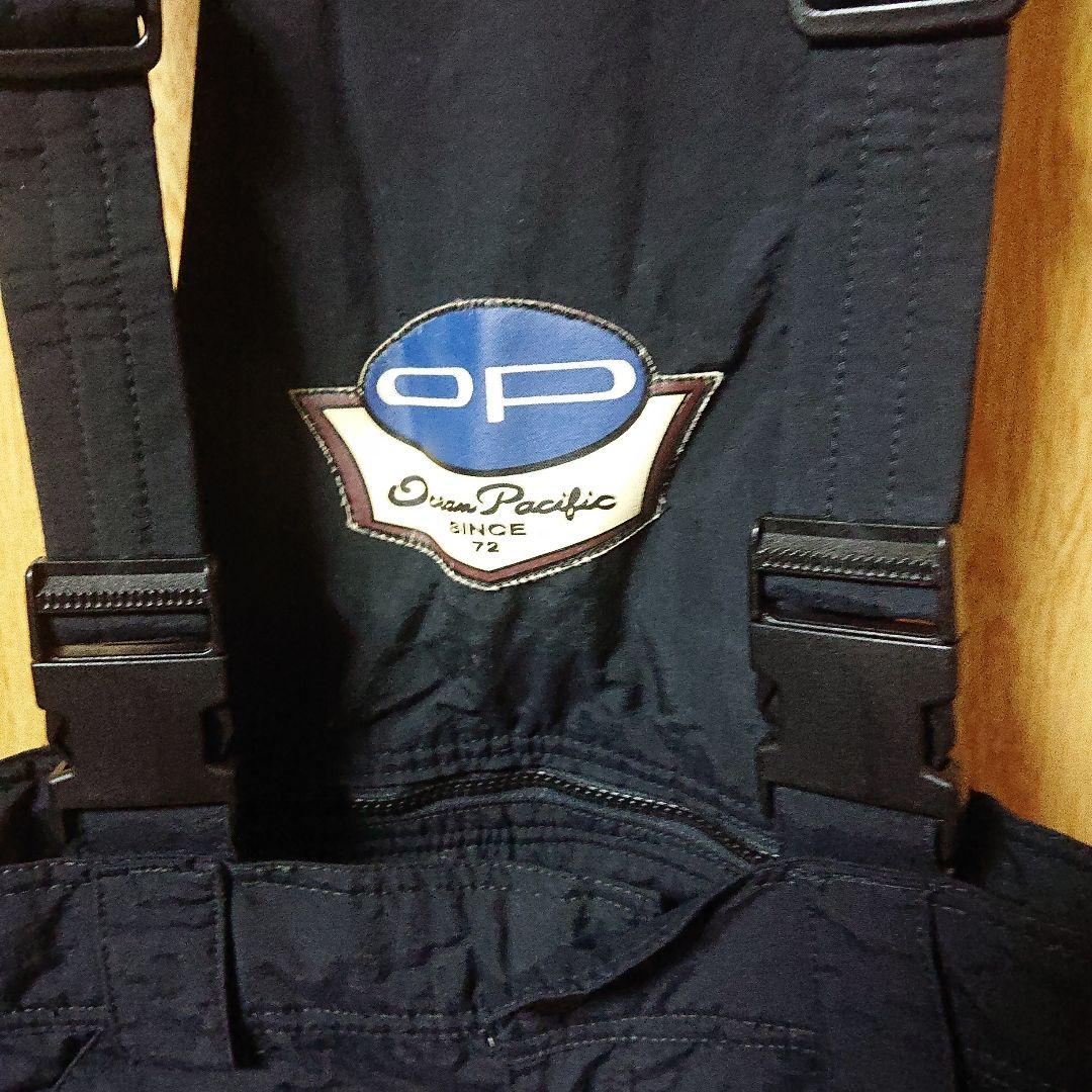 スノーボードウェア 青紫 花柄 サスペンダー付き