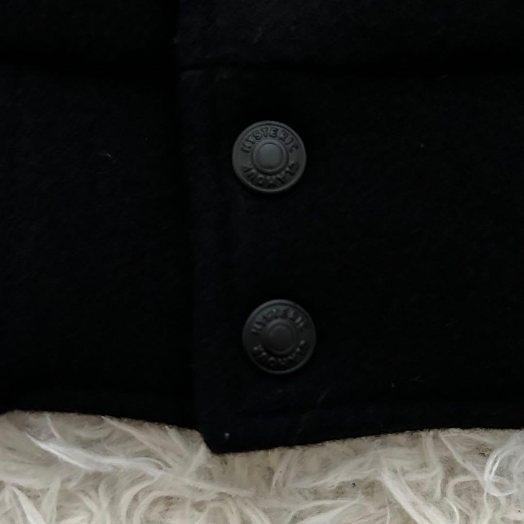 極美品　ヒステリックグラマー　レザー切り替え　スタジャン　ブラック　ウール　XL