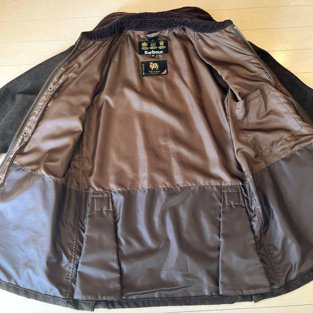 Barbour 美品 BEAMS 別注 ビデイルSL ツイード38 ブラウン 系