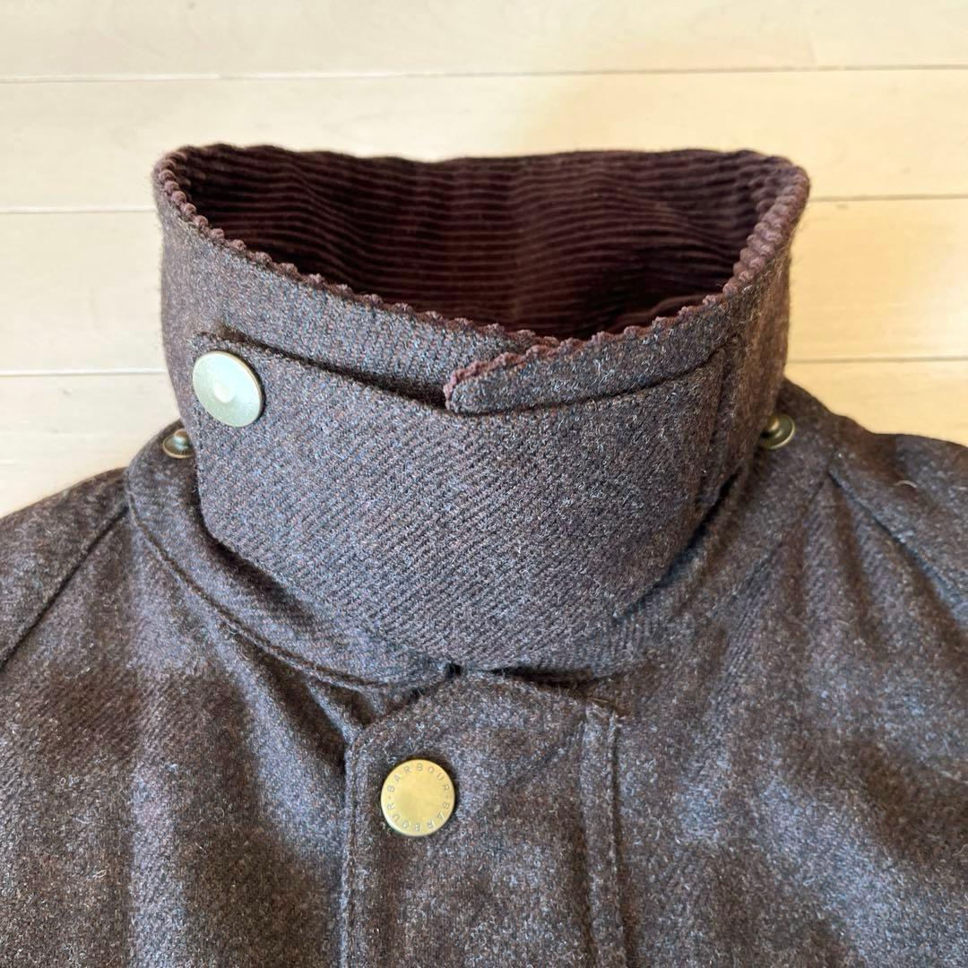 Barbour 美品 BEAMS 別注 ビデイルSL ツイード38 ブラウン 系