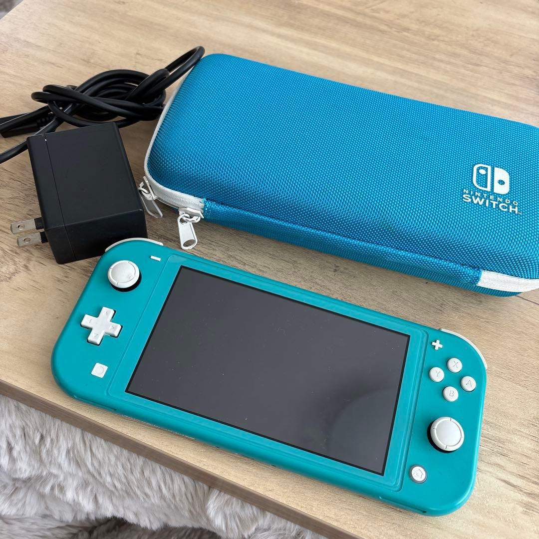 最終値下 Nintendo Switch Lite ターコイズ 本体 充電器付き