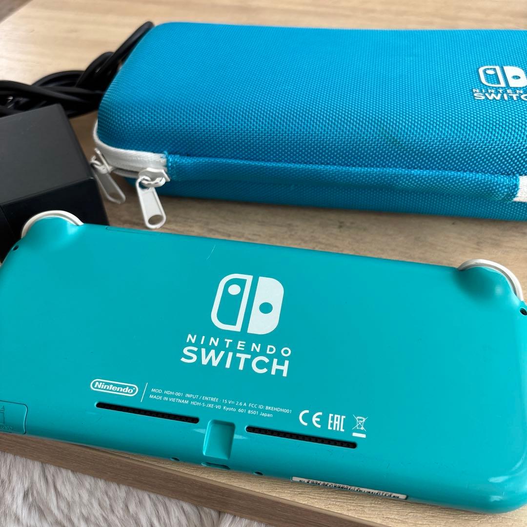 最終値下 Nintendo Switch Lite ターコイズ 本体 充電器付き