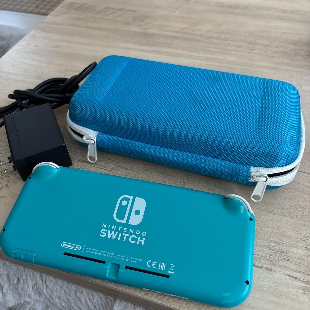 最終値下 Nintendo Switch Lite ターコイズ 本体 充電器付き