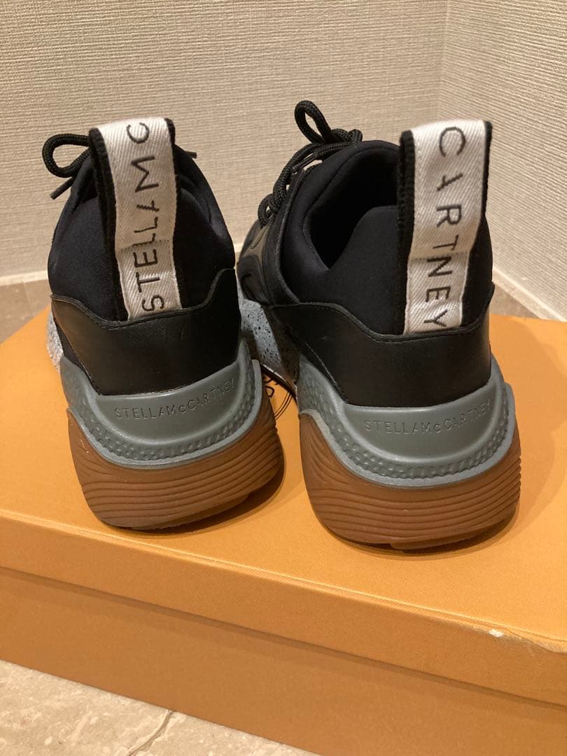 格安　ステラマッカートニー　エクリプス　バイカラー　スニーカー　黒　35 厚底