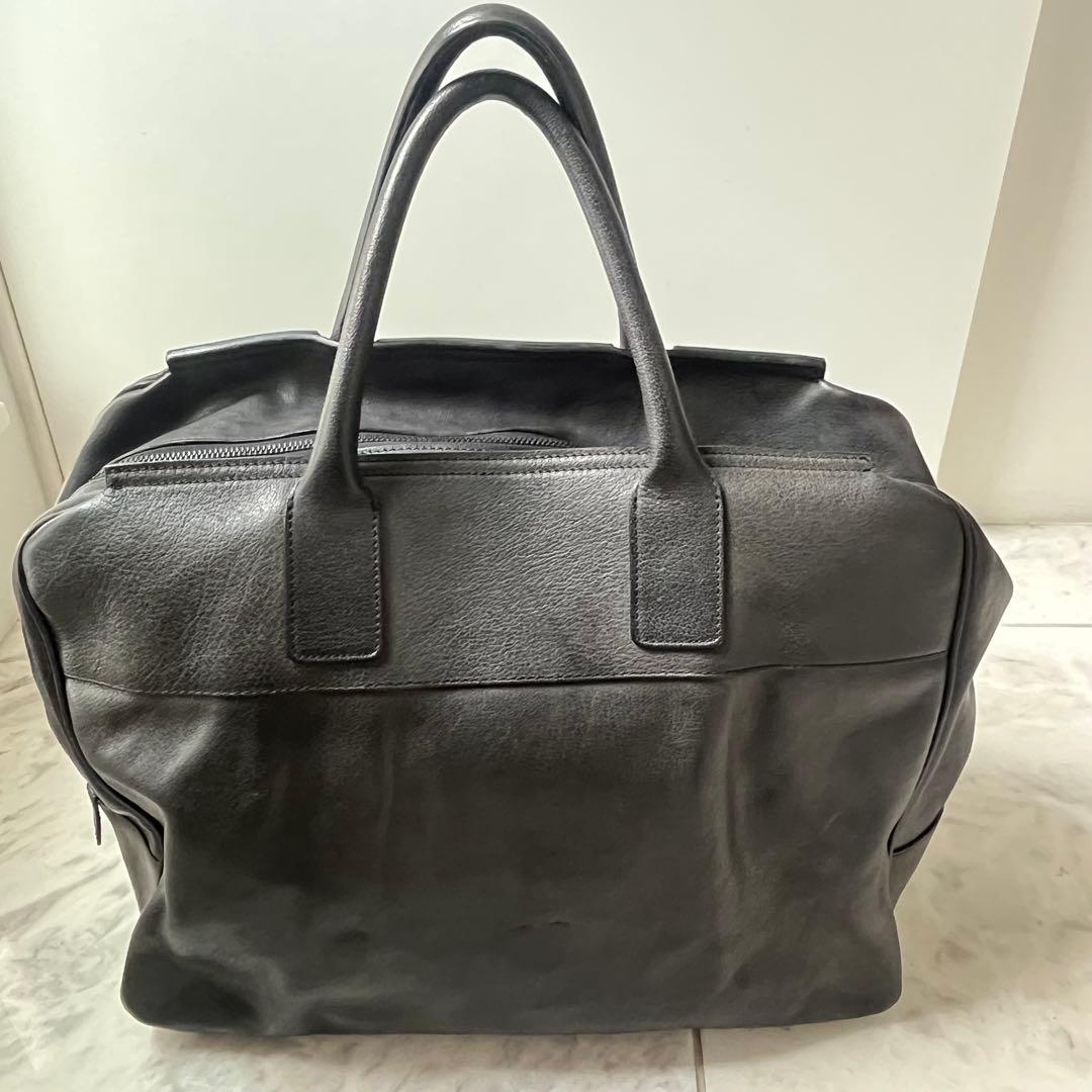 FALORNI ファロルニ レザー ボストンバッグ ブラック