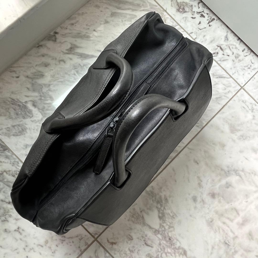 FALORNI ファロルニ レザー ボストンバッグ ブラック