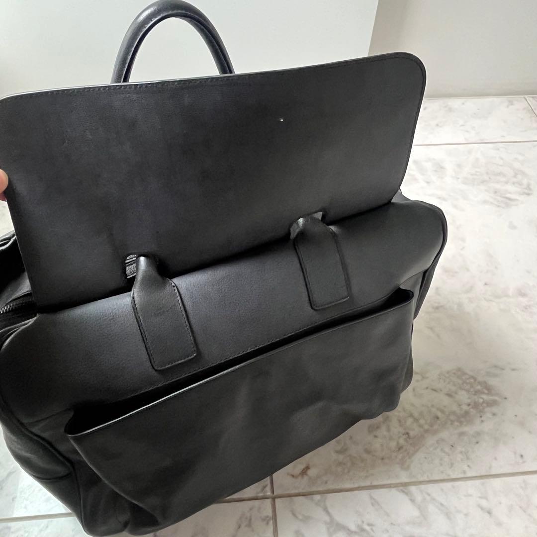 FALORNI ファロルニ レザー ボストンバッグ ブラック