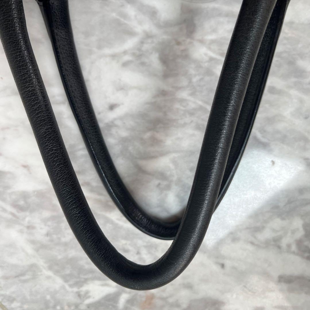 FALORNI ファロルニ レザー ボストンバッグ ブラック