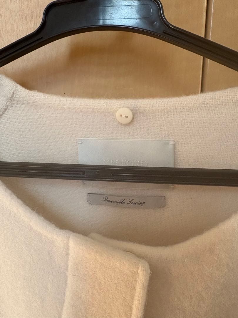 セルフォード ファーポケットケープジャケット ホワイト新品未使用CELFORD