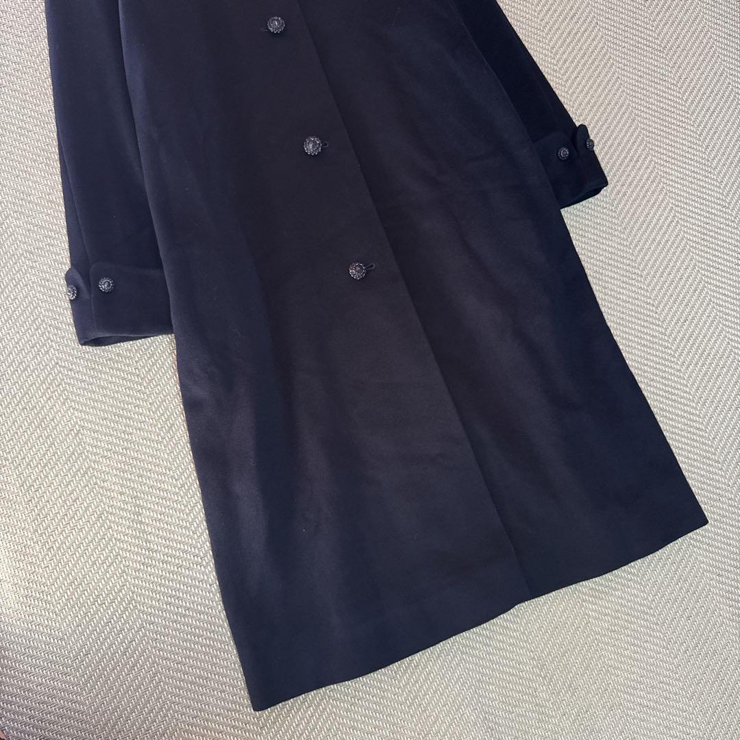 極美品 TERUYOS PIACENZA 高級カシミヤ100% ロングコート F