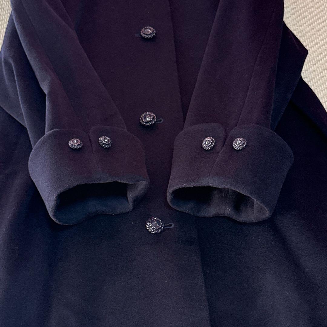 極美品 TERUYOS PIACENZA 高級カシミヤ100% ロングコート F