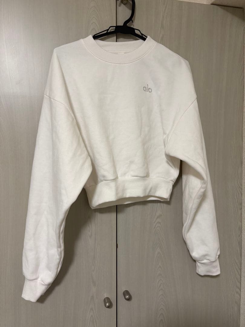 【即購入OK】Alo yoga Cropped Crewneck S