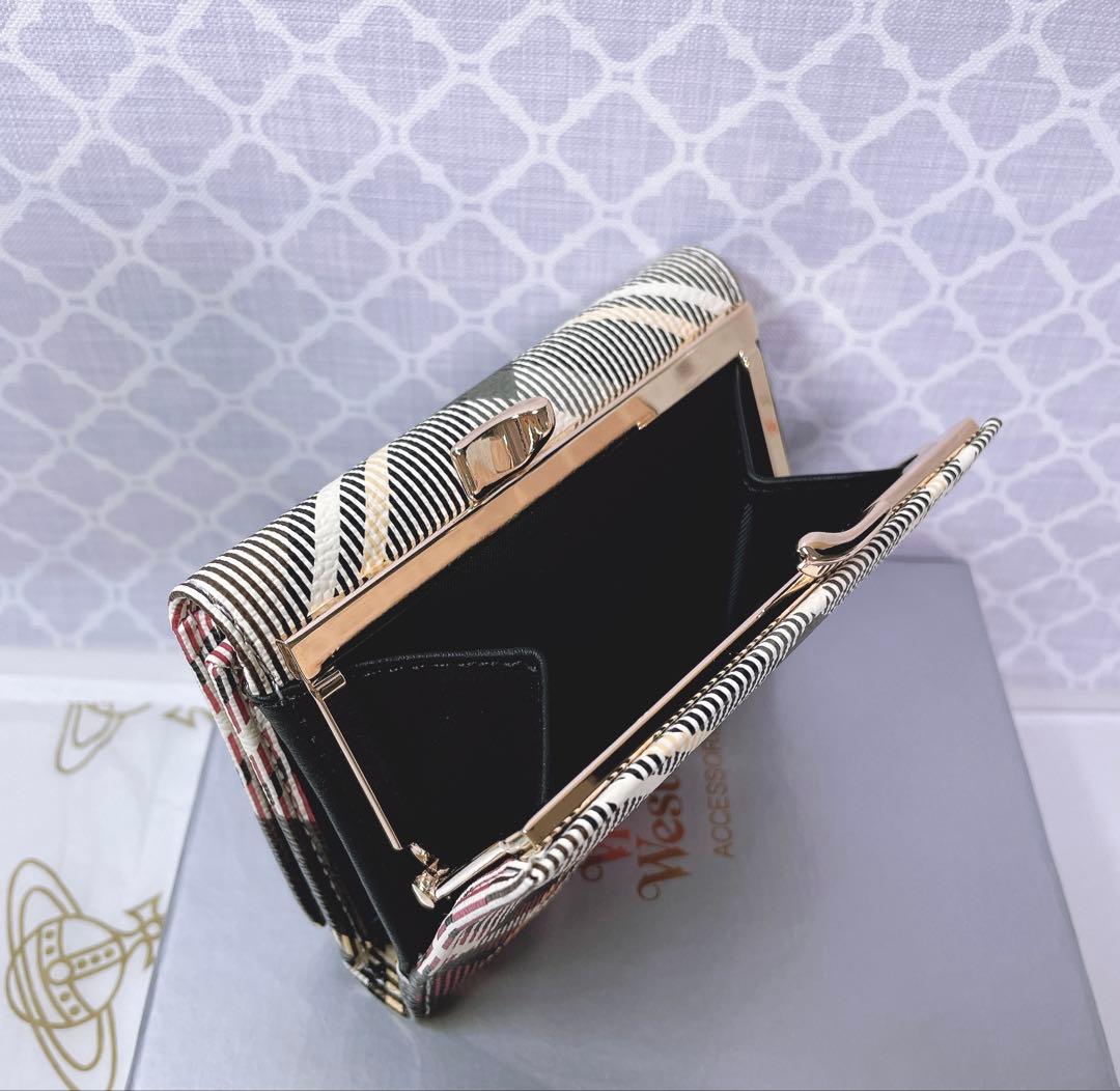 【可愛すぎ♡新品】可愛い ヴィヴィアン・ウエストウッド 三折財布 チェック柄