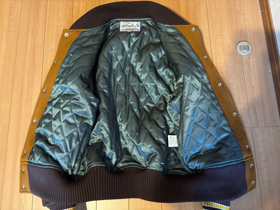 whitesville アワードジャケット 36サイズ ゴールド×ブラウン