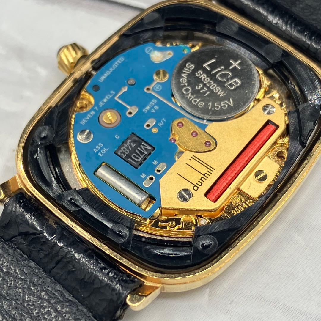 dunhill ダンヒル レクタンギュラー ローマンインデックス ホワイト