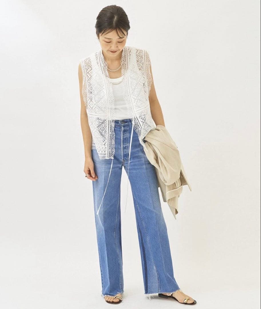 plage レースカットソー