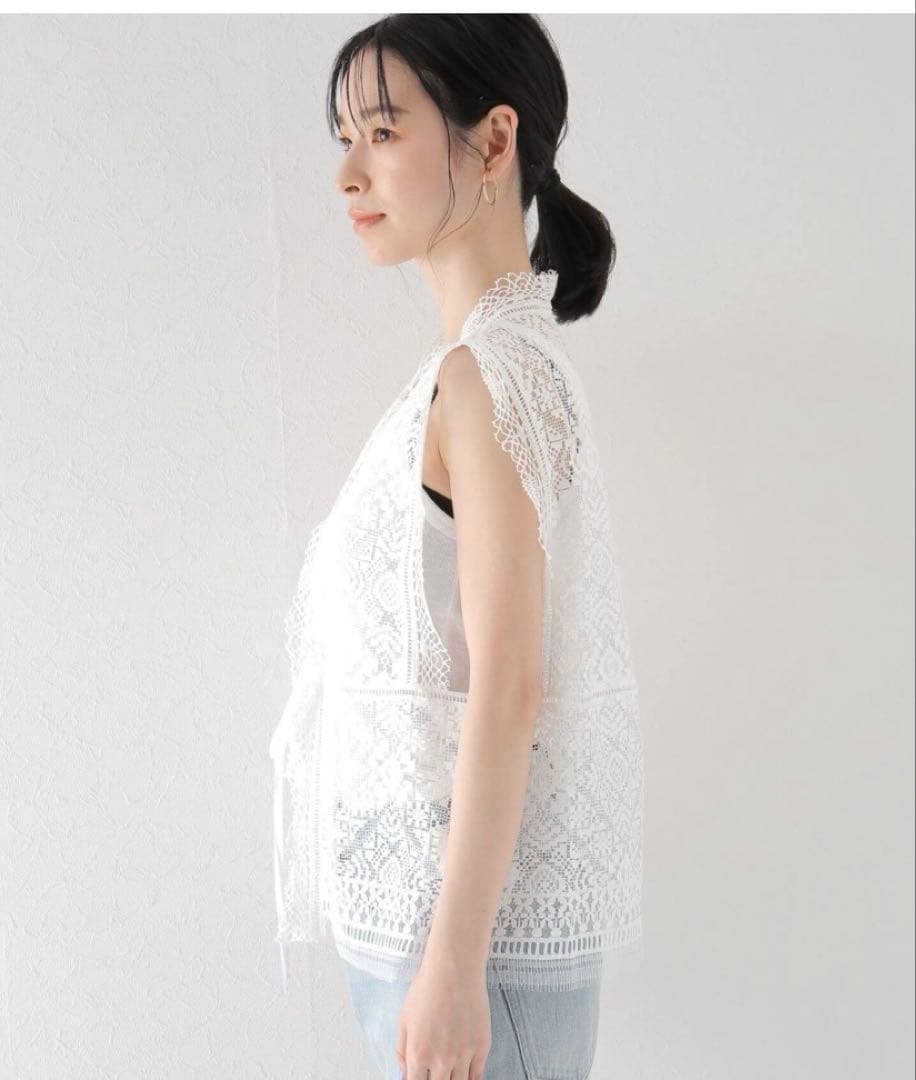 plage レースカットソー