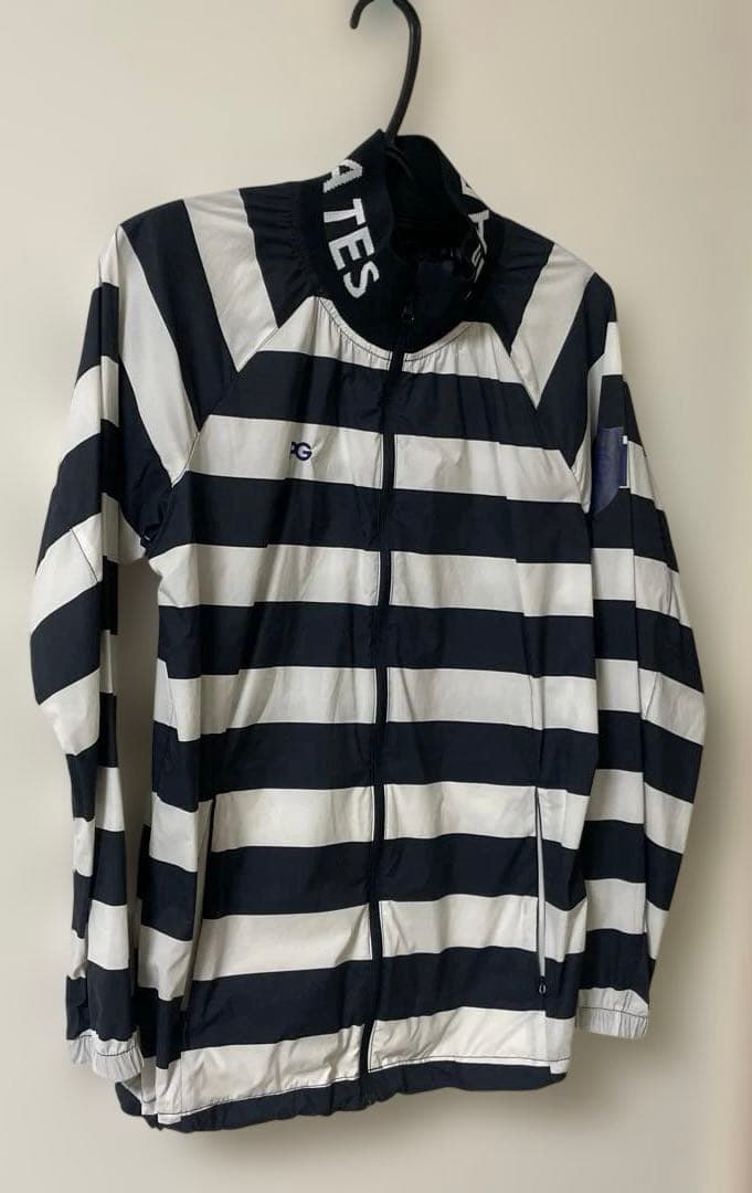 パーリーゲイツ　薄手ジャンパー　ネイビー×ホワイト