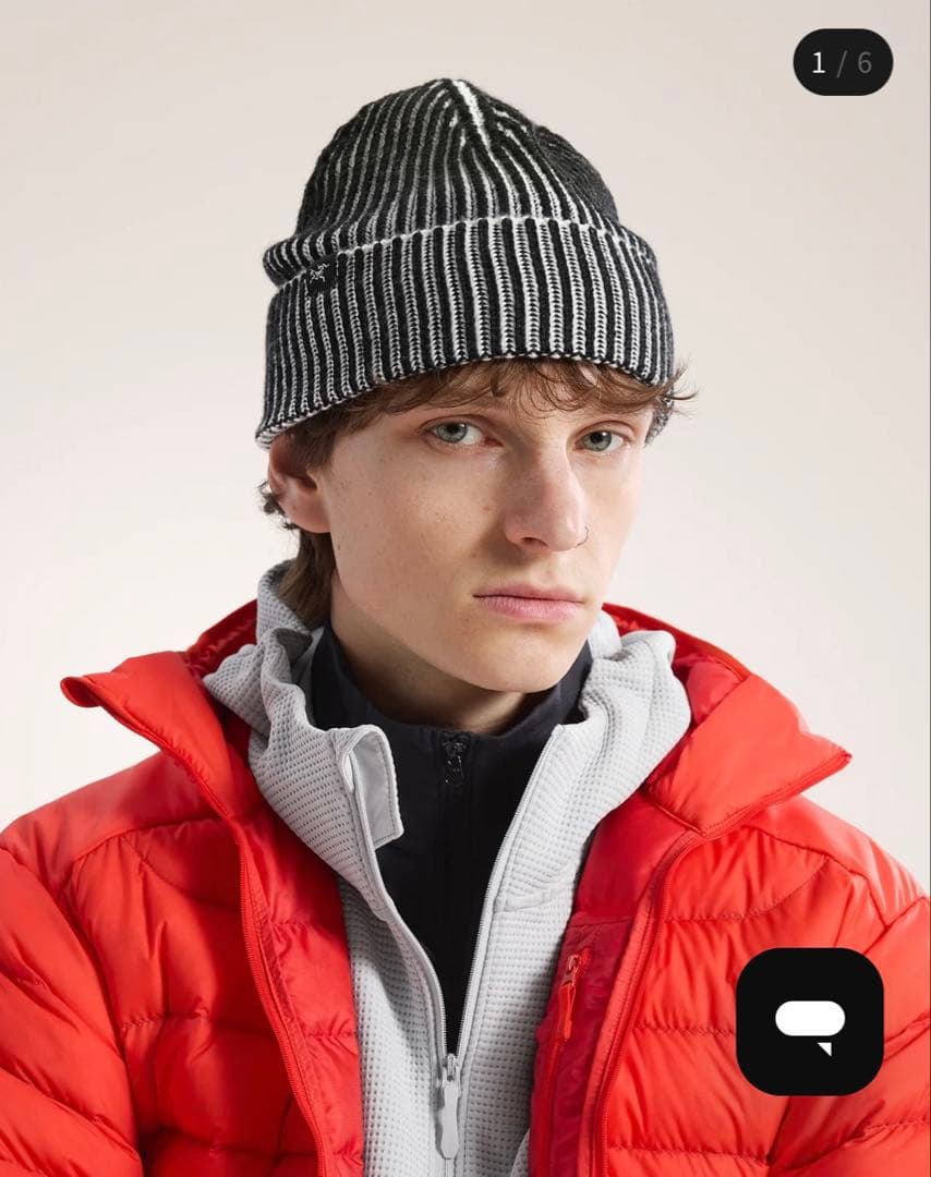 ARC’TERYXリブトーク ビーニー Black/ArcticSilk試着のみ