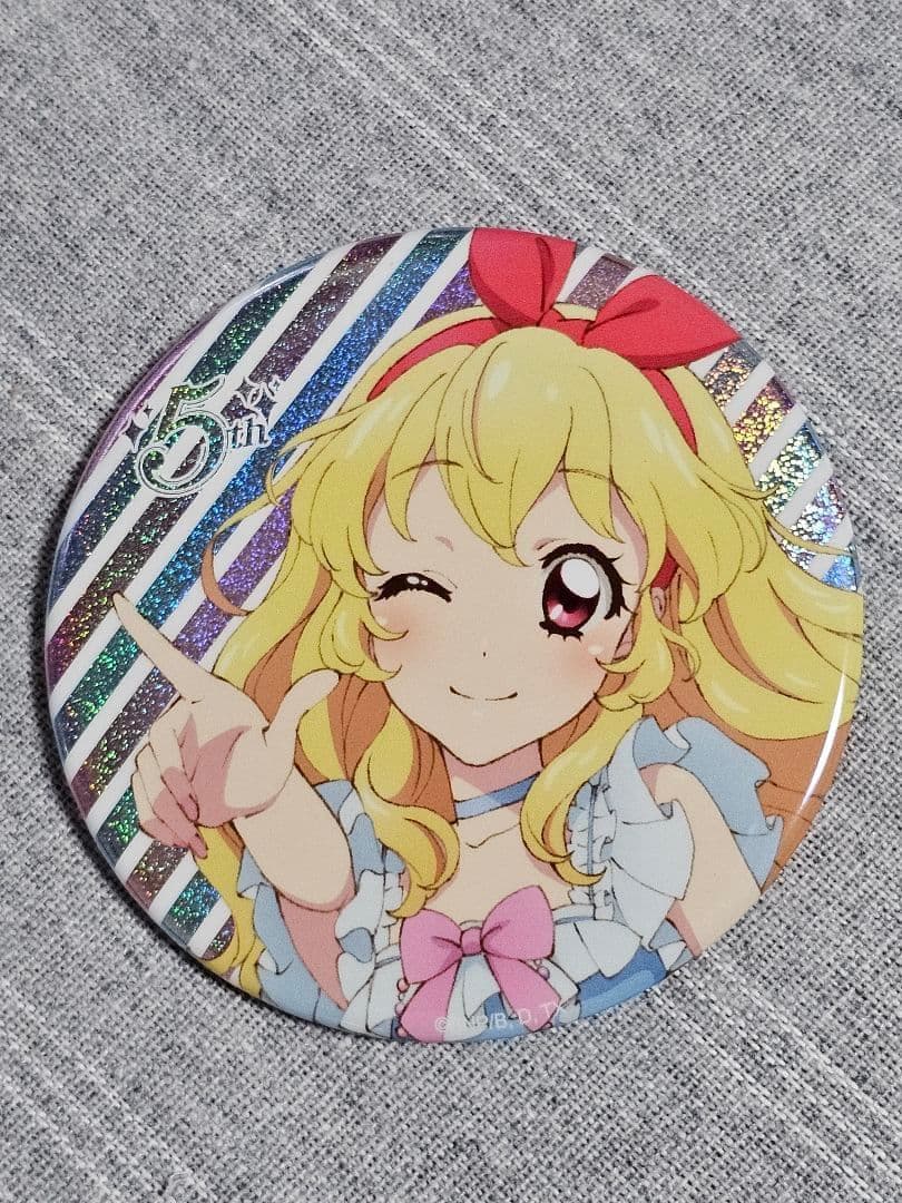 アイカツ　5th グリッター　缶バッジ　いちご