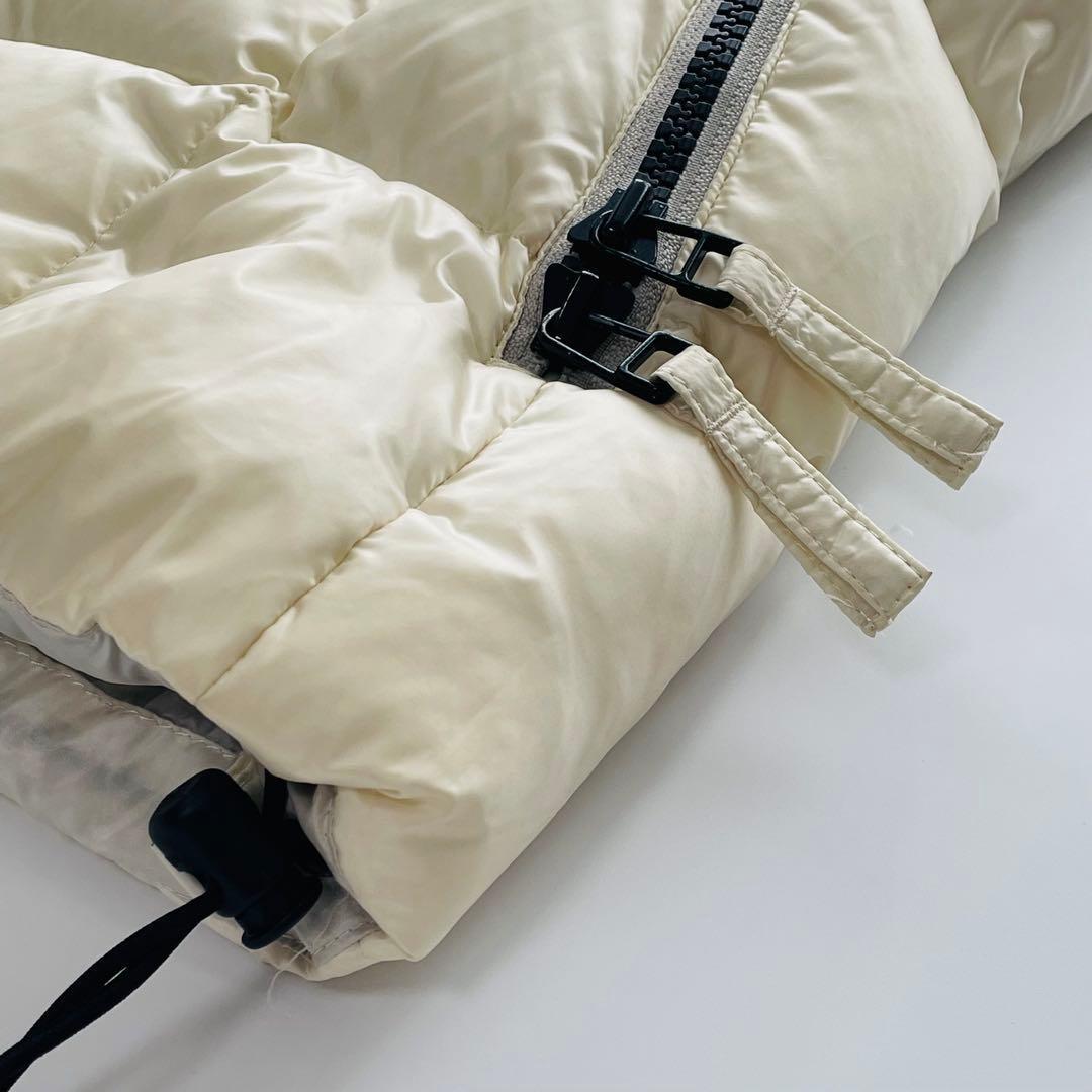 ナノユニバース × 西川ダウン ベージュ フード付き ダウンベスト Lサイズ