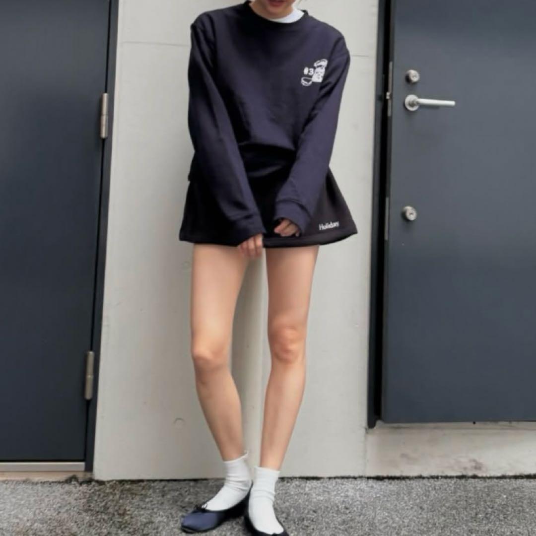 スカート THERMAL PRO FLEECE TUCK MINI SKIRT black