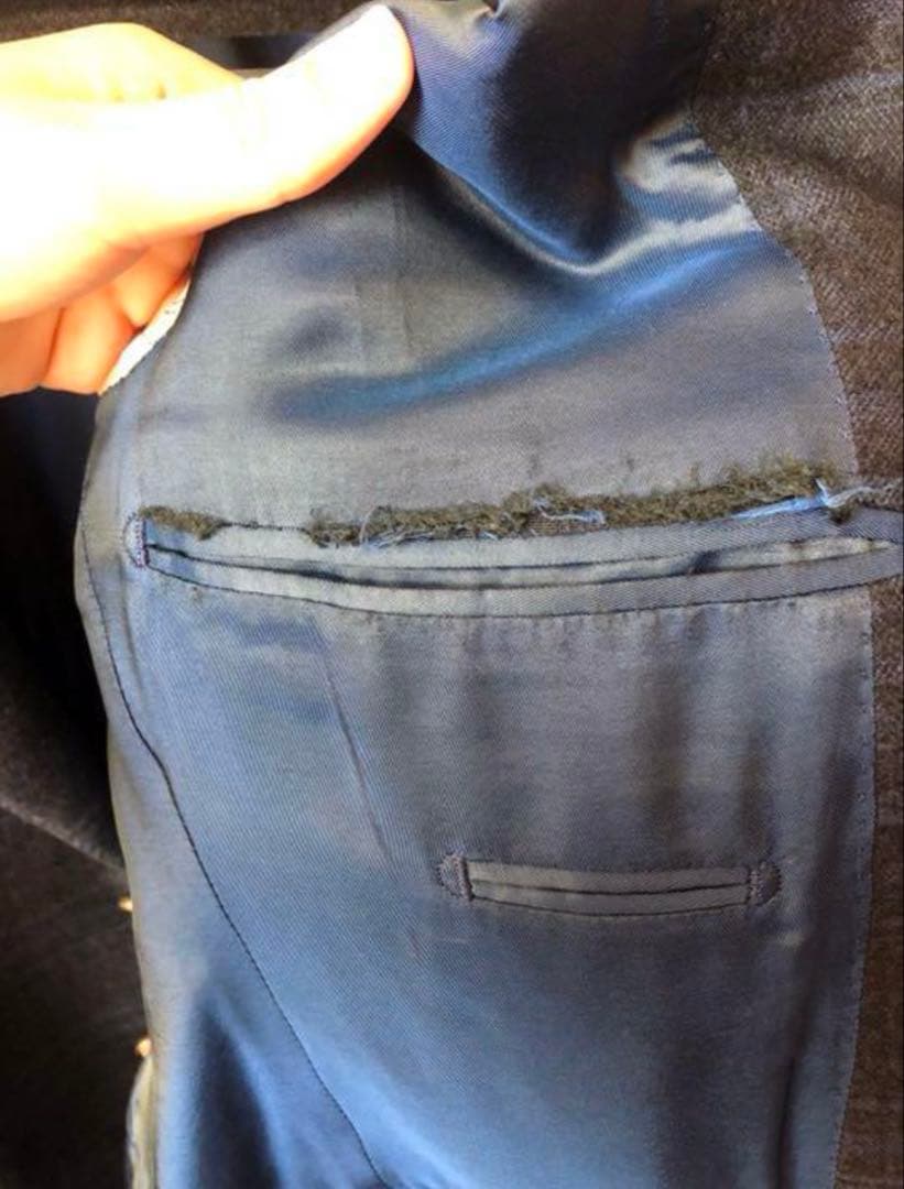 gabriele pasini ネイビー チェック柄 スーツセット