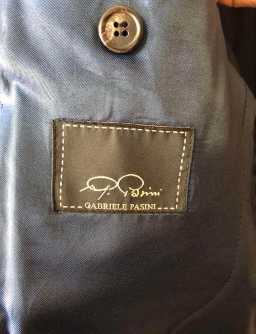 gabriele pasini ネイビー チェック柄 スーツセット