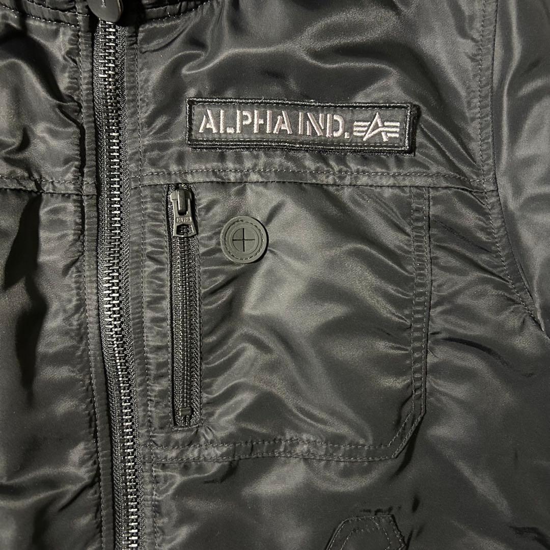 美品✨アルファインダストリーズ フーデッド リブジャケット 赤タグ サーモライト