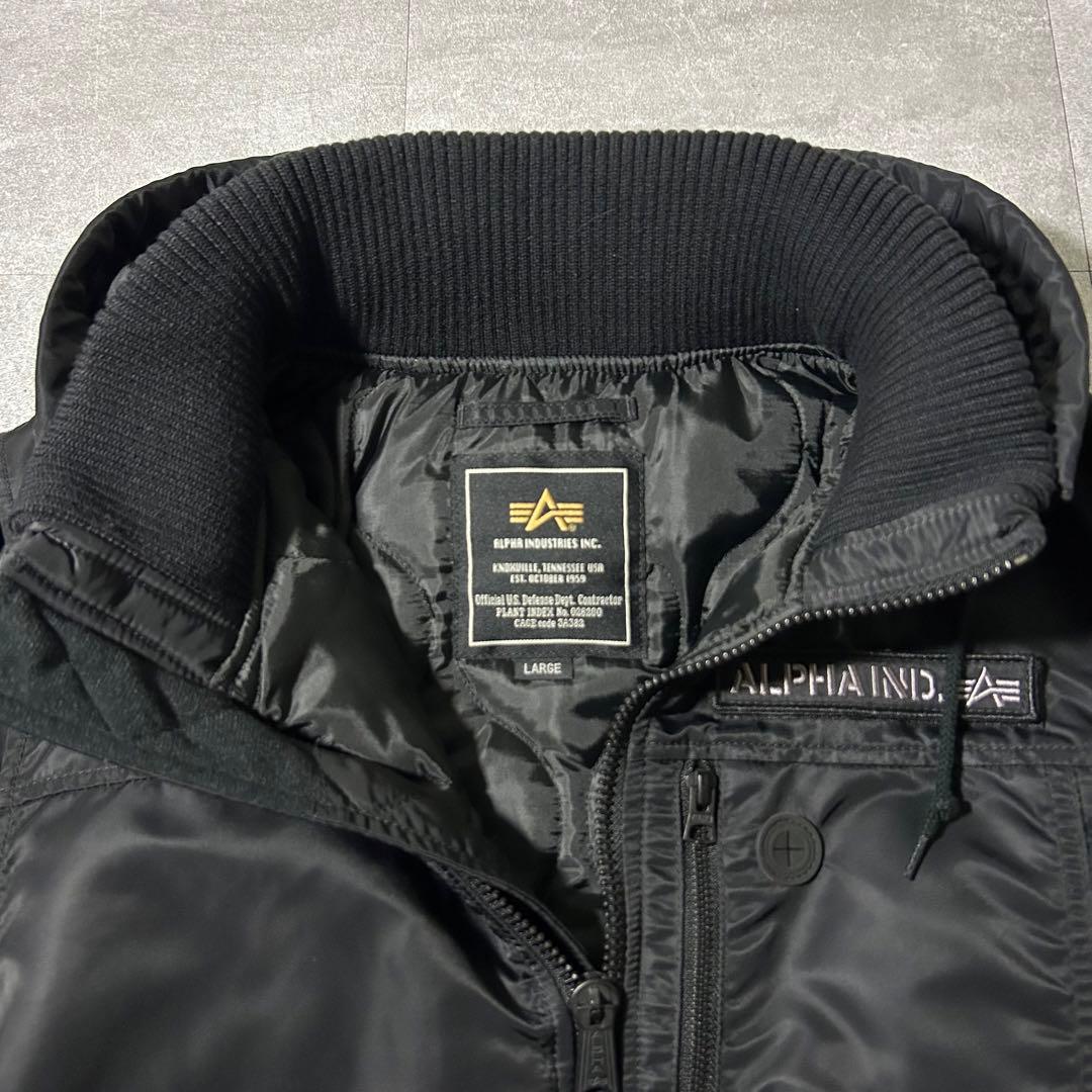 美品✨アルファインダストリーズ フーデッド リブジャケット 赤タグ サーモライト