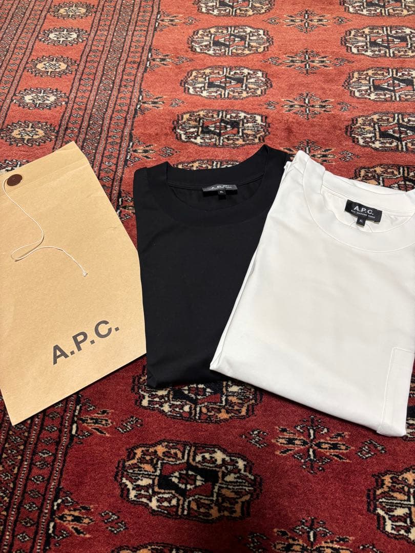 【新品】A.P.C. 長袖カットソー ブラック ホワイト 2枚セット