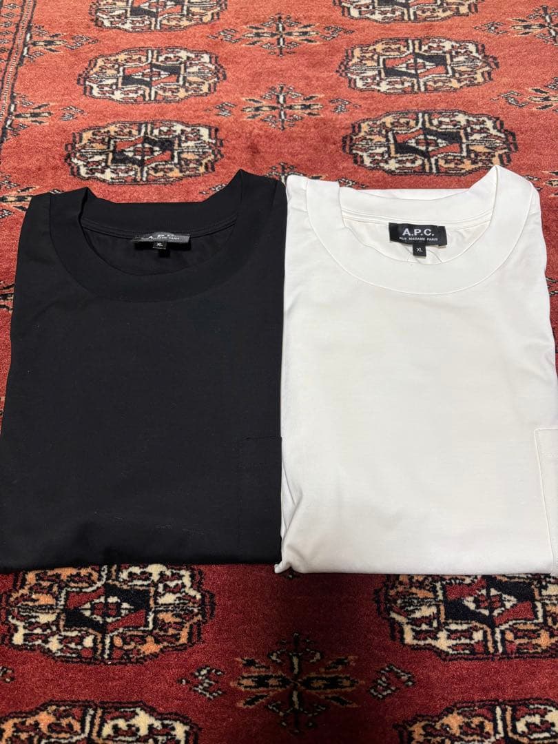 【新品】A.P.C. 長袖カットソー ブラック ホワイト 2枚セット