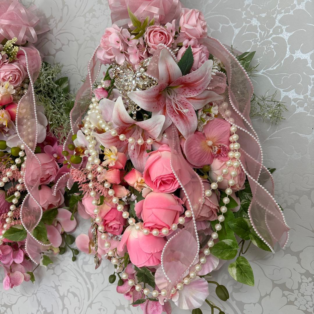 ピンクのスワッグ2点 専用出品