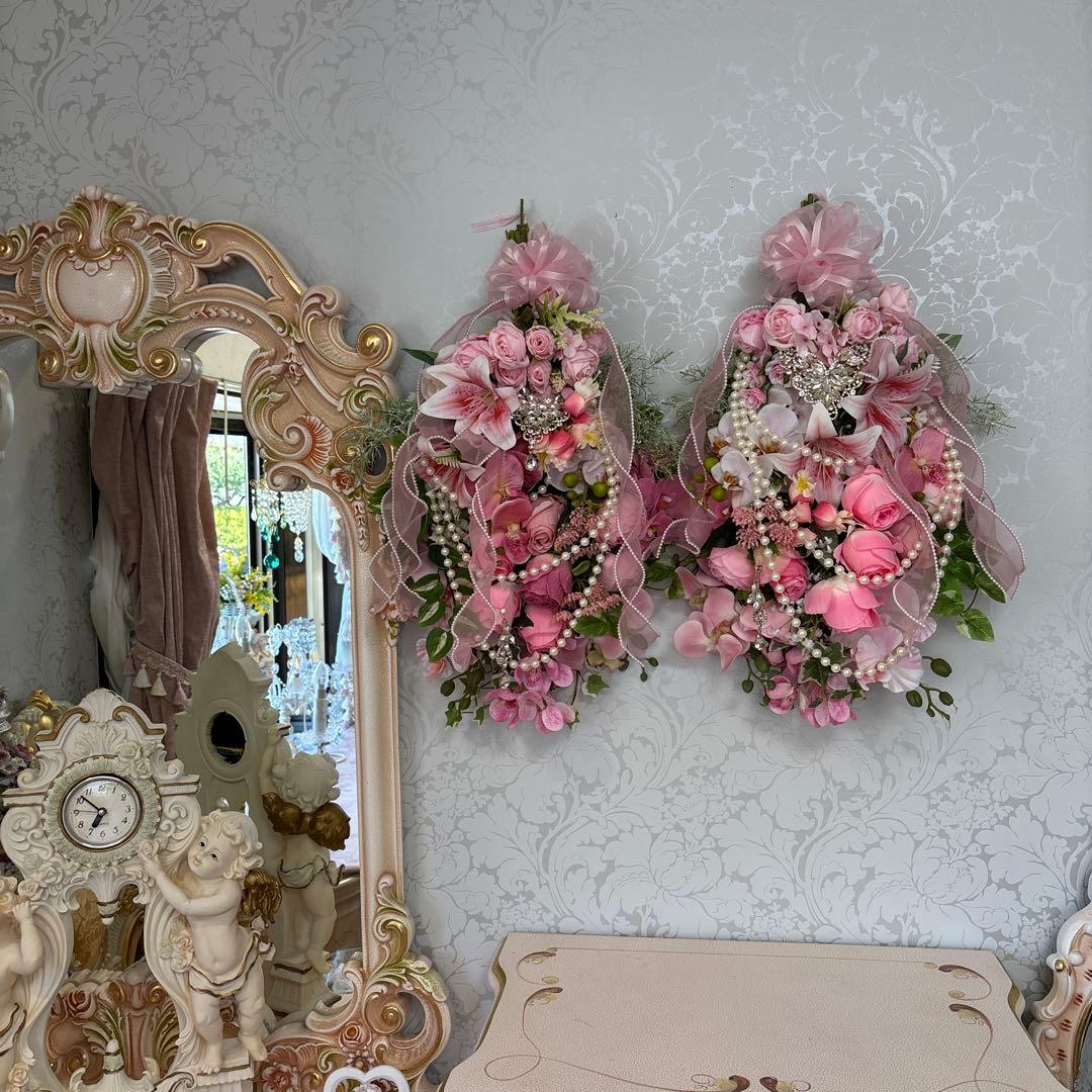 ピンクのスワッグ2点 専用出品