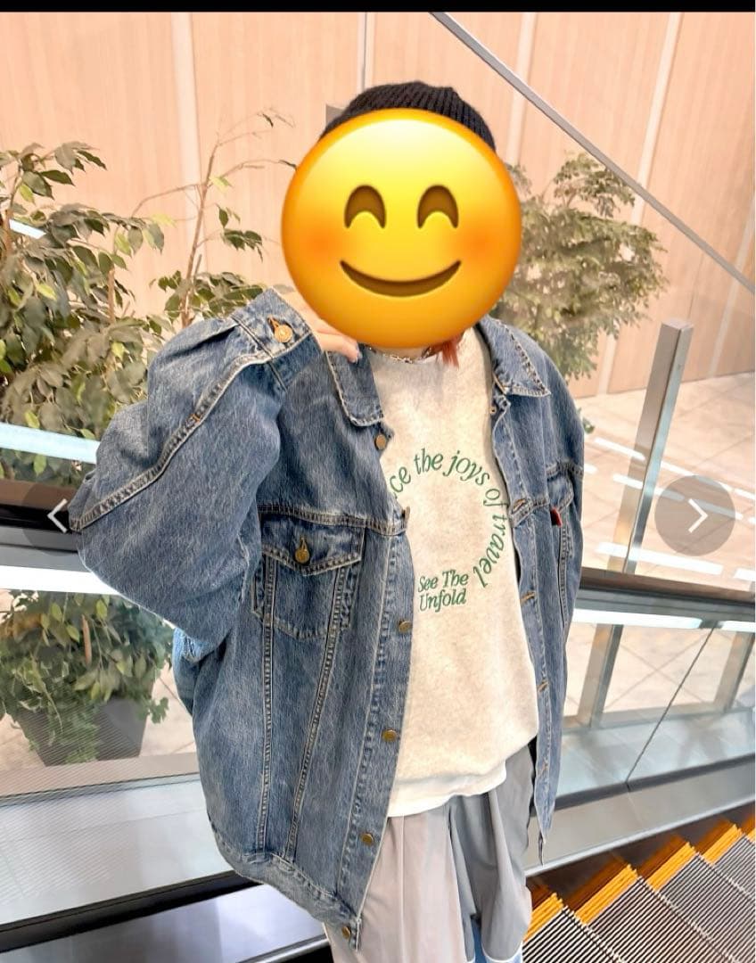 ungrid ビッグシルエットデニムジャケット ブルー　美品