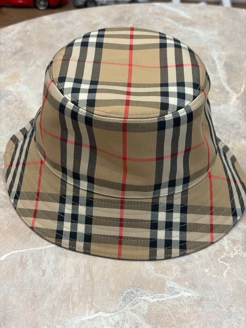 BURBERRY チェック柄 バケットハット 8Y-12Y