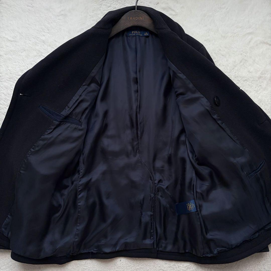 ポロラルフローレン ピーコート アンカーボタン ウール ネイビー M 現行品