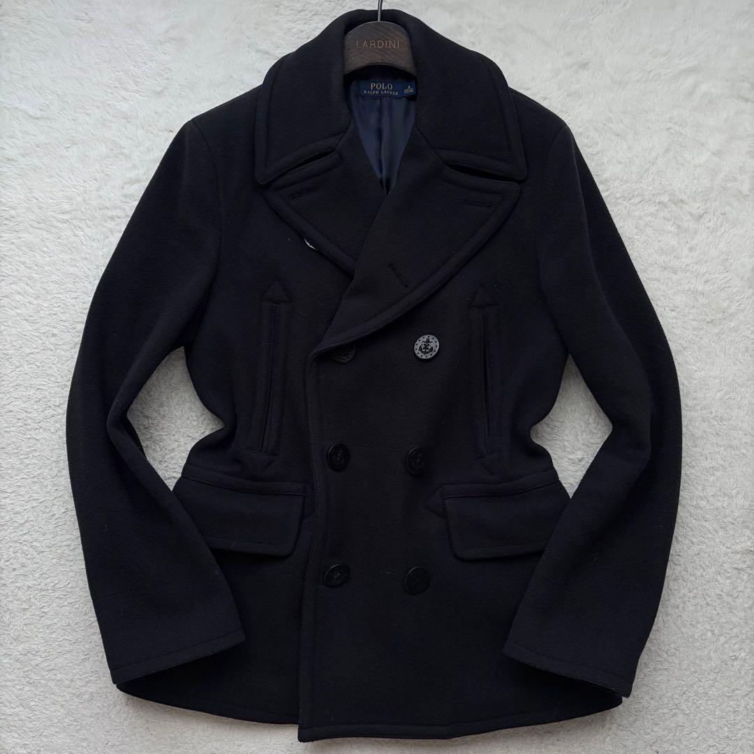 ポロラルフローレン ピーコート アンカーボタン ウール ネイビー M 現行品