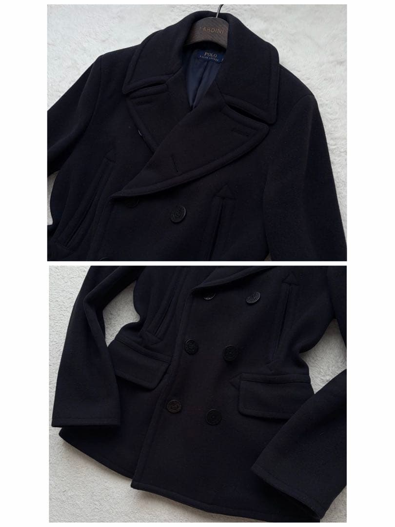 ポロラルフローレン ピーコート アンカーボタン ウール ネイビー M 現行品