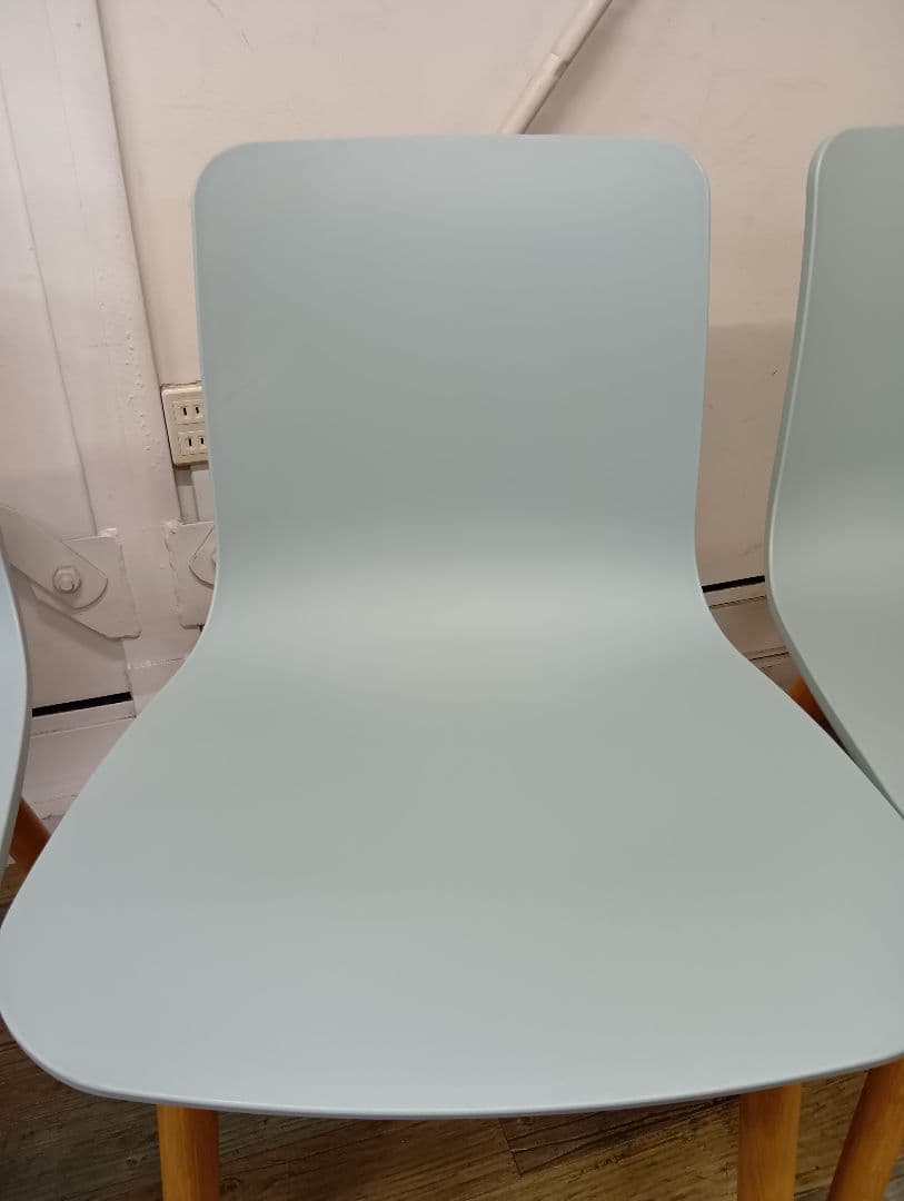 在庫処分 4脚セットVitra HAL Wood ダイニングチェア アイスグレー