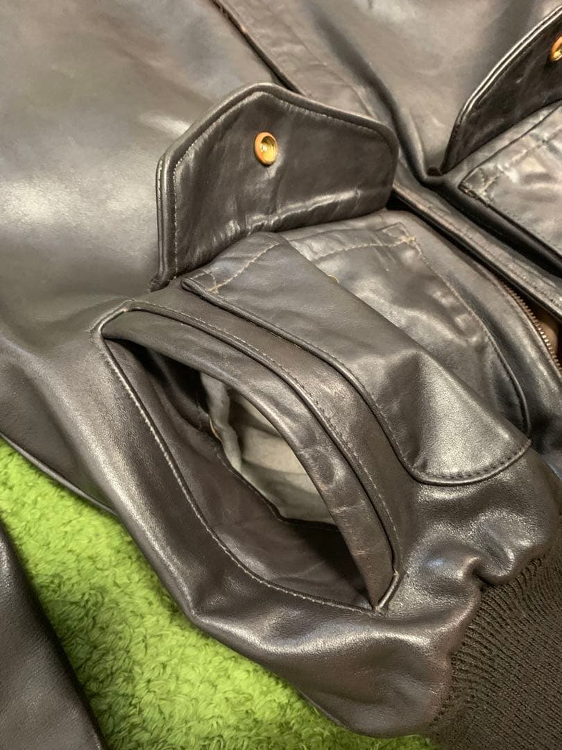 Schott A2 レザーフライトジャケット　本革　42