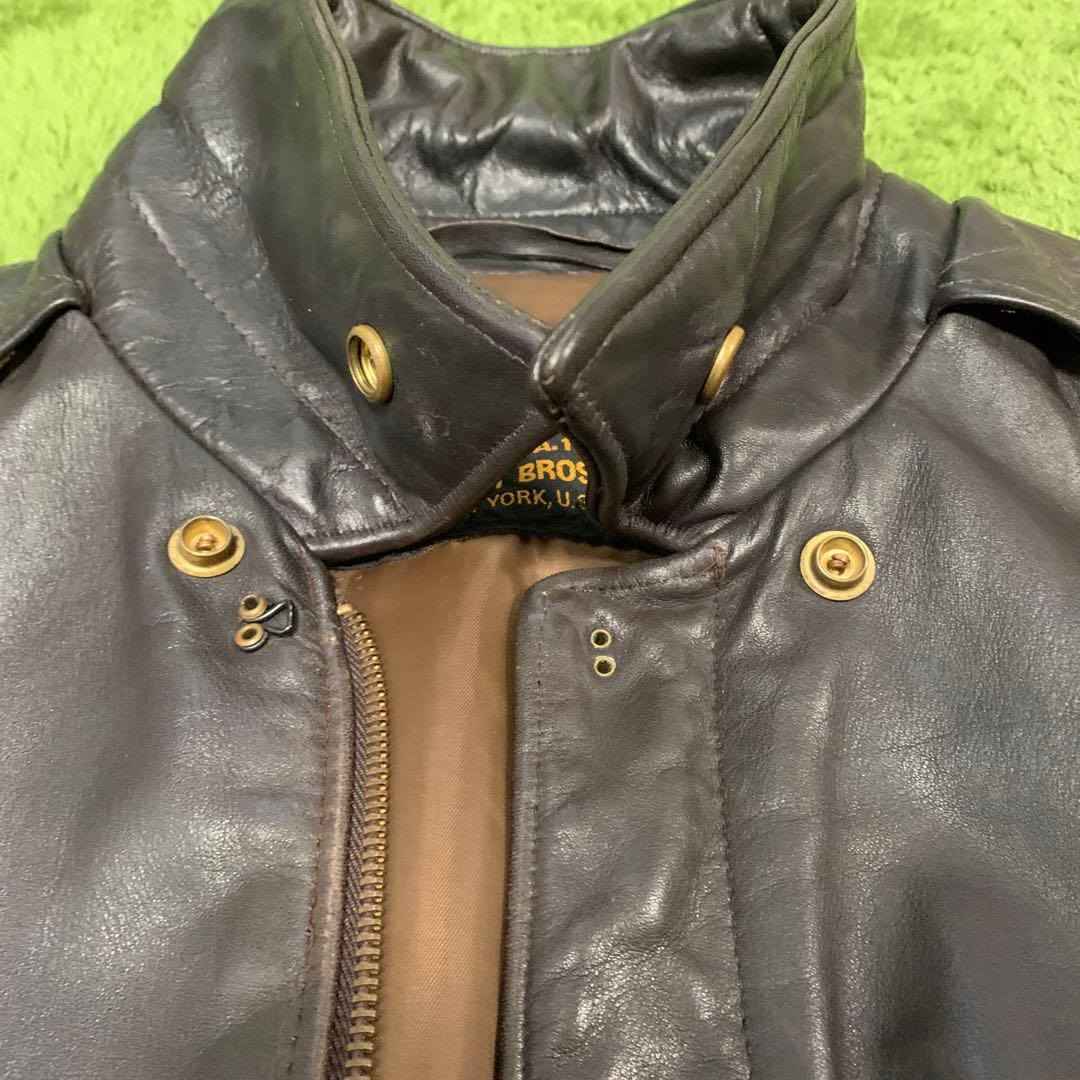 Schott A2 レザーフライトジャケット　本革　42