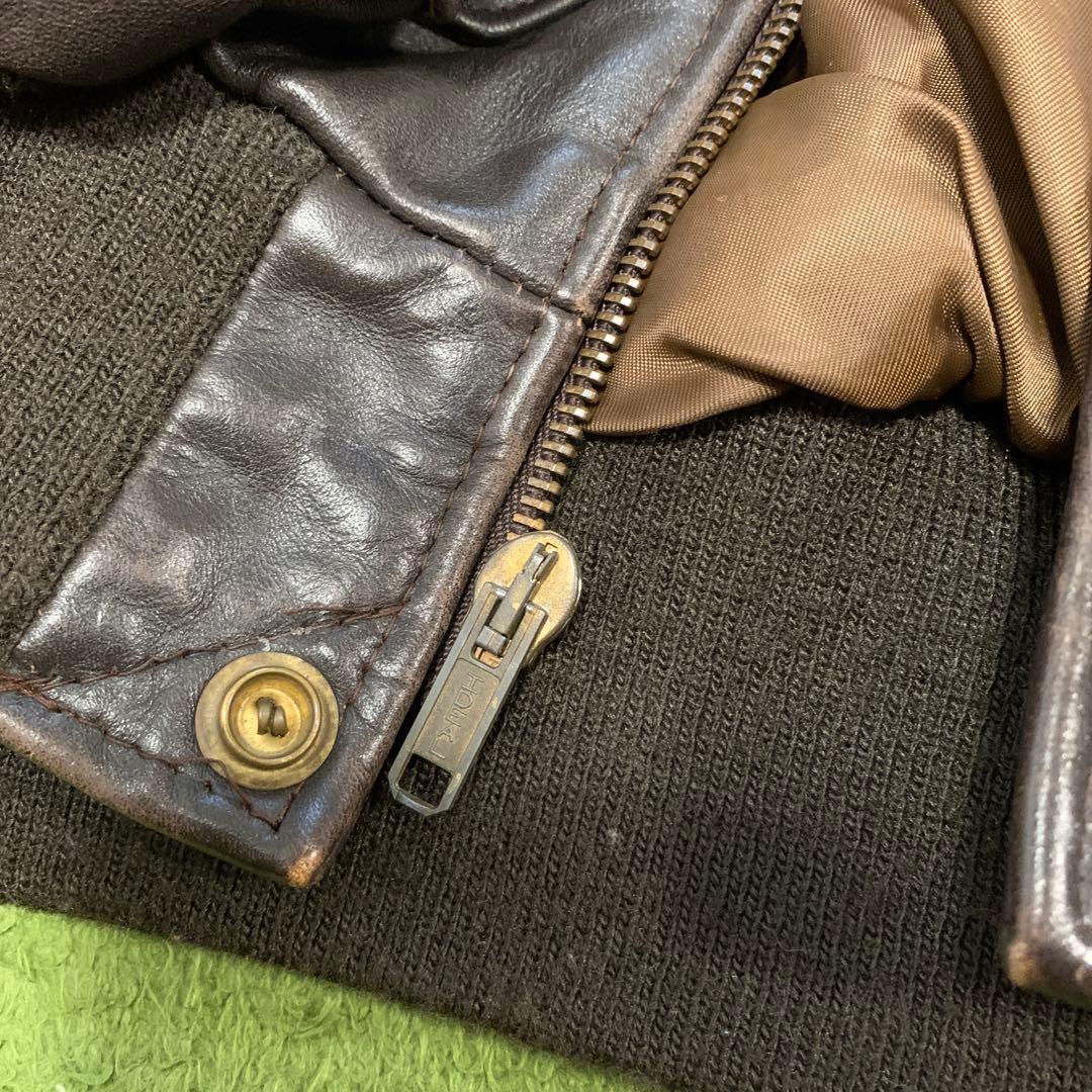 Schott A2 レザーフライトジャケット　本革　42