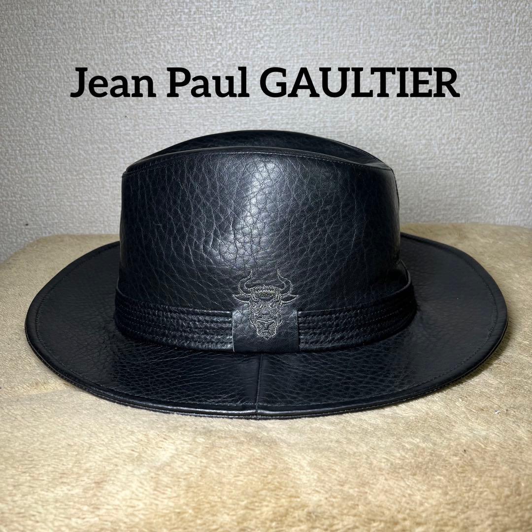 ジャンポールゴルチエ Jean Paul GAULTIER 本革 レザー ハット