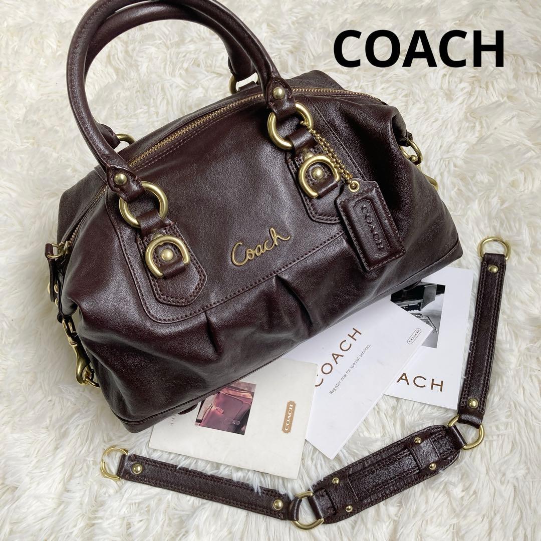 未使用級 vintage coach archive アシュレイ ミニボストン