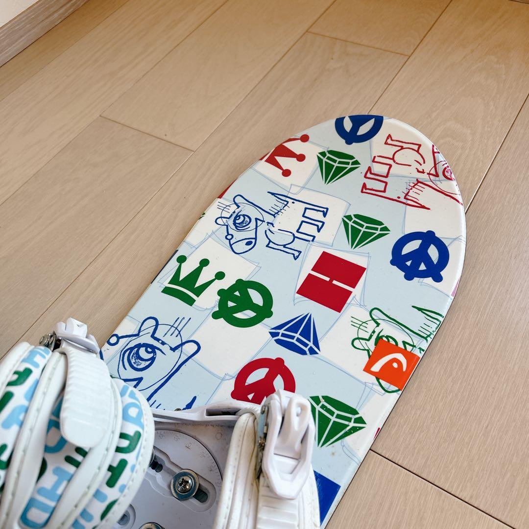 【美品】HEAD スノーボード 120cm キッズ ジュニア ビンディング付