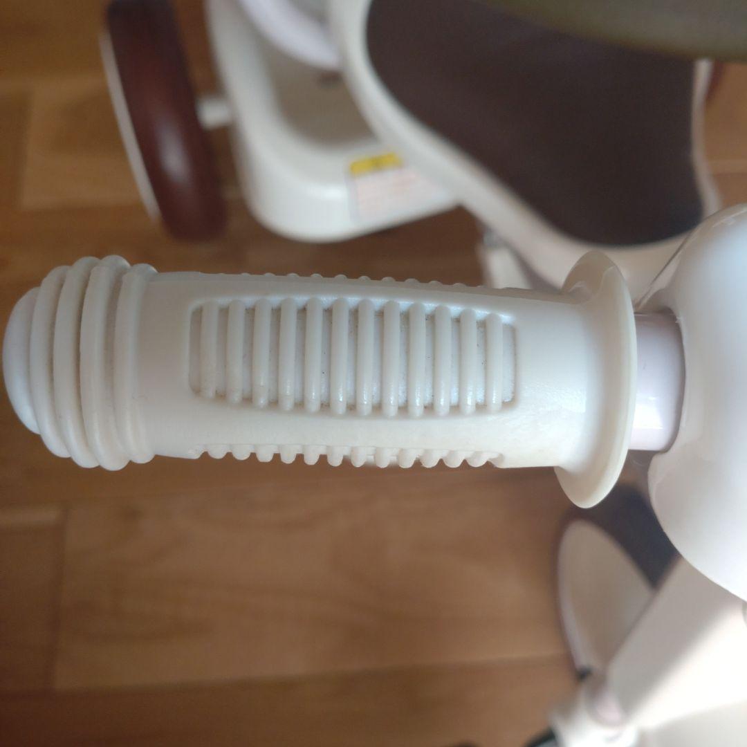 iimo 三輪車 ホワイト 木製 ドールバギー