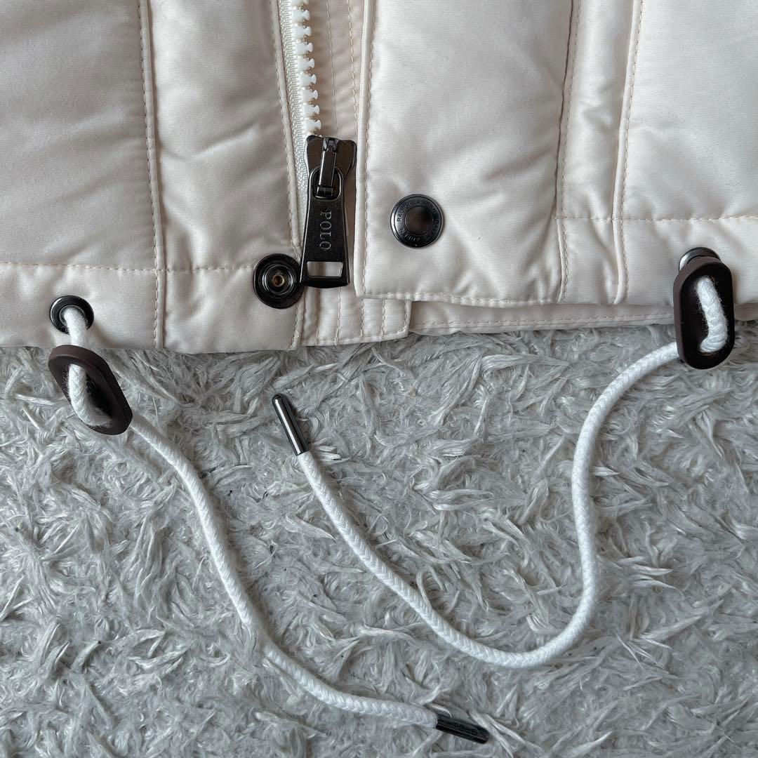 ポロラルフローレン ダウンベスト ポニー刺繍 アイボリー24年モデル