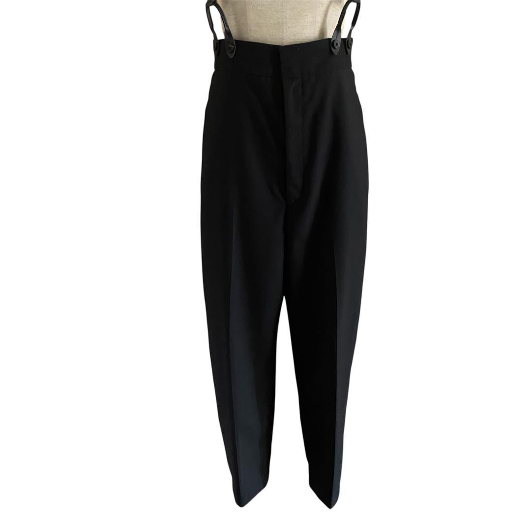 UNITED ARROWS ロエフLOEFF サスペンダーパンツ 黒