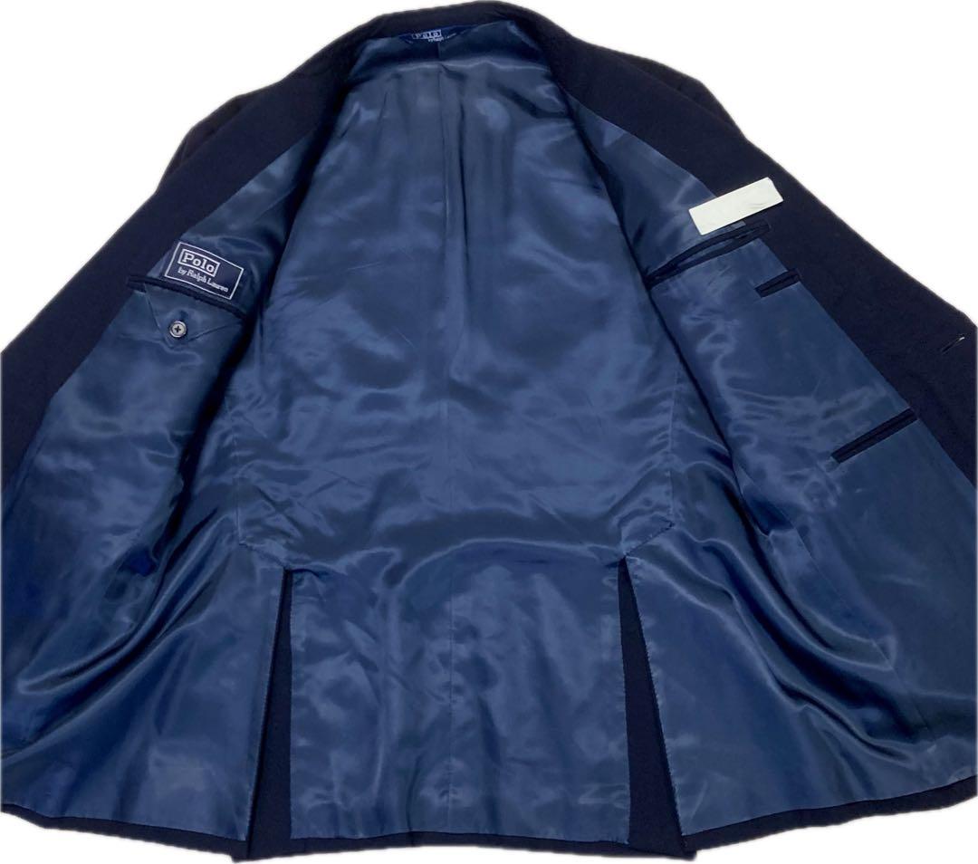 チョコレート★ポロラルフローレン♂ウールサージ金ボタンブレザージャケット